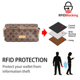 Royal Bagger Women's Chain Handbag, Kiss-Lock Clasp Box Bag & Wallet, Signature Coated Canvas & Vegetable-Tanned Leather 5271