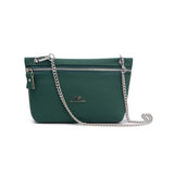 Genuine Leather RFID Crossbody Wallet
