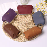 Royal Bagger Kiss Lock RFID Card Holder & Coin Purse for Women – Genuine Cow Leather Mini Wallet with Key Chain, Small Fashion Storage Bag 4243