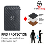 Royal Bagger Carbon Fiber Men's Wallet, Quick Card Access, RFID Blocking, 12 - Card Capacity with ID Window & Magnetic Closure 3246