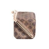 Royal Bagger Women's Chain Handbag, Kiss-Lock Clasp Box Bag & Wallet, Signature Coated Canvas & Vegetable-Tanned Leather 5271