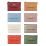 Royal Bagger RFID Blocking Women's Short Wallet Genuine Leather Multi-card Slots Card Holder Trifold Purse Magnetic Opening 2063