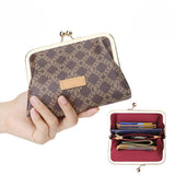 5120 Canvas & Leather RFID Kiss-Lock Wallet