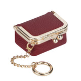 Royal Bagger Genuine Leather Mini Coin Purse, Solid Color Kiss Lock Change Pouch, Casual Style Small Storage Bag for Women 1894