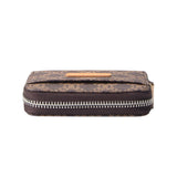 3291 RFID Blocking Leather Zip Wallet