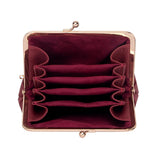 3296 Genuine Leather RFID Kiss-Lock Wallet