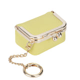 Royal Bagger Genuine Leather Mini Coin Purse, Solid Color Kiss Lock Change Pouch, Casual Style Small Storage Bag for Women 1894