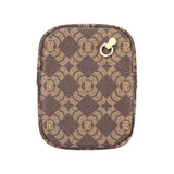 Royal Bagger RFID Mini Coin Purse for Women – Signature Coated Canvas & Vegetable-Tanned Cowhide Leather, Small Wallet Pouch for Keys, Earphones & Essentials 7603