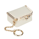 Royal Bagger Genuine Leather Mini Coin Purse, Solid Color Kiss Lock Change Pouch, Casual Style Small Storage Bag for Women 1894