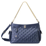 Royal Bagger Genuine Cow Leather Quilted Crossbody Bag, Large Capacity Tote Handbag, Chain Shoulder Purse for Women 3270