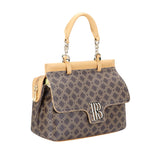 Royal Bagger Coated Canvas & Vegetable-Tanned Leather Shoulder & Crossbody Bag – Large Capacity Top Handle Purse 5248