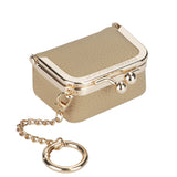 Royal Bagger Genuine Leather Mini Coin Purse, Solid Color Kiss Lock Change Pouch, Casual Style Small Storage Bag for Women 1894