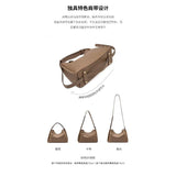 Royal Bagger Shoulder Crossbody Bags for Women Genuine Cow Leather Commute Fashion Ladies Underarm Bag Large Capacity
