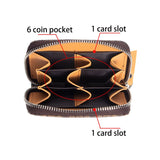 3291 RFID Blocking Leather Zip Wallet