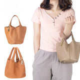 3260 Leather Basket Bag