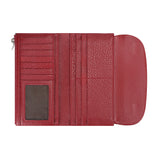 Royal Bagger Women’s RFID Blocking Long Wallet – Genuine Cow Leather Trifold Purse with Multi-Card Slots & Magnetic Closure 5063