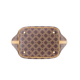 Royal Bagger Signature Coated Canvas & Vegetable-Tanned Cowhide Leather Bucket Bag, Casual Handbag for Women, Tote Bags 4260