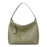 Royal Bagger Genuine Cow Leather Quilted Tote Bag for Women, Large Capacity Handbag, Fashion Shoulder Underarm Purse 3269