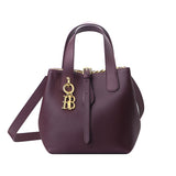 Royal Bagger Women Genuine Cow Leather Bucket Bag Elegant Crossbody Shoulder Purse Basket Handbag 3262