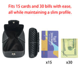 Royal Bagger Carbon Fiber Coin Purses for Men, RFID Slim Minimalist Wallet, Lightweight Large-Capacity Card & Cash Holder 4603