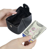 Royal Bagger Carbon Fiber Coin Purses for Men, RFID Slim Minimalist Wallet, Lightweight Large-Capacity Card & Cash Holder 4603