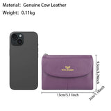 Royal Bagger RFID Blocking Women's Short Wallet Genuine Leather Multi-card Slots Card Holder Trifold Purse Magnetic Opening 2063