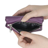 Royal Bagger RFID Blocking Women's Short Wallet Genuine Leather Multi-card Slots Card Holder Trifold Purse Magnetic Opening 2063