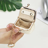 Royal Bagger Genuine Leather Mini Kiss Lock Coin & Jewelry Box, Removable Keychain, Storage for Rings, Earrings, Necklaces 2894