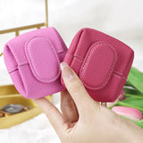 Royal Bagger Mini Lychee Pattern Coin Purse, Solid Color Buckle Key Earphone Storage Bag, Casual Change Pouch for Daily Use 1944