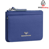 Royal Bagger Genuine Leather Women's Coin Purse - RFID Blocking Small Wallet, Casual Zipper Change Pouch for Daily Use 3200