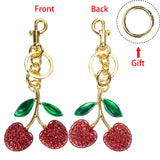 Royal Bagger Cute Cherry Keychain - Fashion Casual Metal Cherry Charm, Key Ring for Backpacks, Purses, and Gifts 001