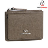 Royal Bagger Genuine Leather Women's Coin Purse - RFID Blocking Small Wallet, Casual Zipper Change Pouch for Daily Use 3200