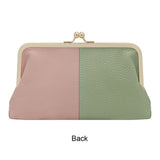 Royal Bagger RFID Blocking Genuine Leather Clutch Purse for Women, Elegant Evening Wallet with Kiss Lock, Phone Holder 2868