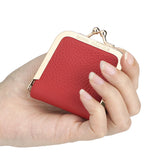 Royal Bagger Genuine Leather Mini Jewelry Box, Ring & Necklace Storage, Slim Coin Purse with Kiss Lock for Women 3120