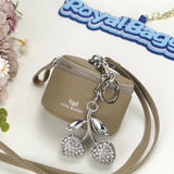 Royal Bagger Cute Cherry Keychain - Fashion Casual Metal Cherry Charm, Key Ring for Backpacks, Purses, and Gifts 001