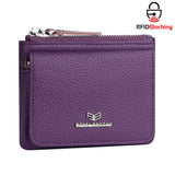 Royal Bagger Genuine Leather Women's Coin Purse - RFID Blocking Small Wallet, Casual Zipper Change Pouch for Daily Use 3200