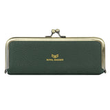 Royal Bagger Genuine Leather Fashion Glasses Case - RFID Blocking, Fashion Pencil Bag with Kiss Lock, Coin Purse for Women 2135