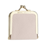 Royal Bagger Genuine Leather Mini Jewelry Box, Ring & Necklace Storage, Slim Coin Purse with Kiss Lock for Women 3120