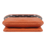Royal Bagger Kiss Lock Coin Purse for Women RFID Simple Card Holder with Removable Keychain Genuine Leather Storage Bag 2622