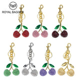 Royal Bagger Cute Cherry Keychain - Fashion Casual Metal Cherry Charm, Key Ring for Backpacks, Purses, and Gifts 001