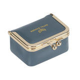 Big Size, Royal Bagger Genuine Leather Mini Jewelry Box, Ring & Necklace Storage, Retro Coin Purse with Kiss Lock for Women 4894