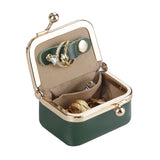 Small Size, Royal Bagger Retro Genuine Leather Mini Kiss Lock Coin Purse – Women's Jewelry Box for Earrings, Rings & More 3894