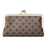 Royal Bagger PVC + Resin Tanned Leather Clutch Purses for Women, RFID Kiss Lock Wallet, Multi-card Slots Card Holder 5468