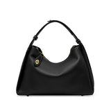 Royal Bagger Shoulder Crossbody Bags for Women Genuine Cow Leather Commute Fashion Ladies Underarm Bag Large Capacity