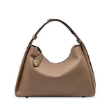 Royal Bagger Shoulder Crossbody Bags for Women Genuine Cow Leather Commute Fashion Ladies Underarm Bag Large Capacity