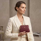 3296 Genuine Leather RFID Kiss-Lock Wallet