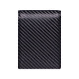Royal Bagger Men’s Slim Carbon Fiber & Genuine Cow Leather Wallet – Minimalist RFID-Blocking Card Holder, Lightweight Front Pocket Travel Wallet 5240
