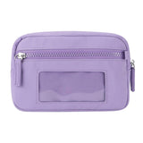 QuestAll RFID Canvas Waterproof Wrist Bag Women Card Holder Coin Cell Phone Wallet Three Pockets 9103
