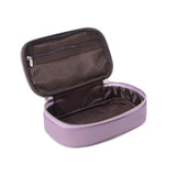 Royal Bagger Premium Genuine Leather Travel Makeup Wash Bag, Multi Compartment Cosmetic Organizer with Mesh Pocket & Elastic Bands, Portable Compact Skincare Hair Care Storage Case for Business Trip Vacation 3300