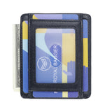 Royal Bagger RFID Blocking Compact Men's Card Case, Durable Black Leather, Secure Daily Storage for Cards and Cash 3247